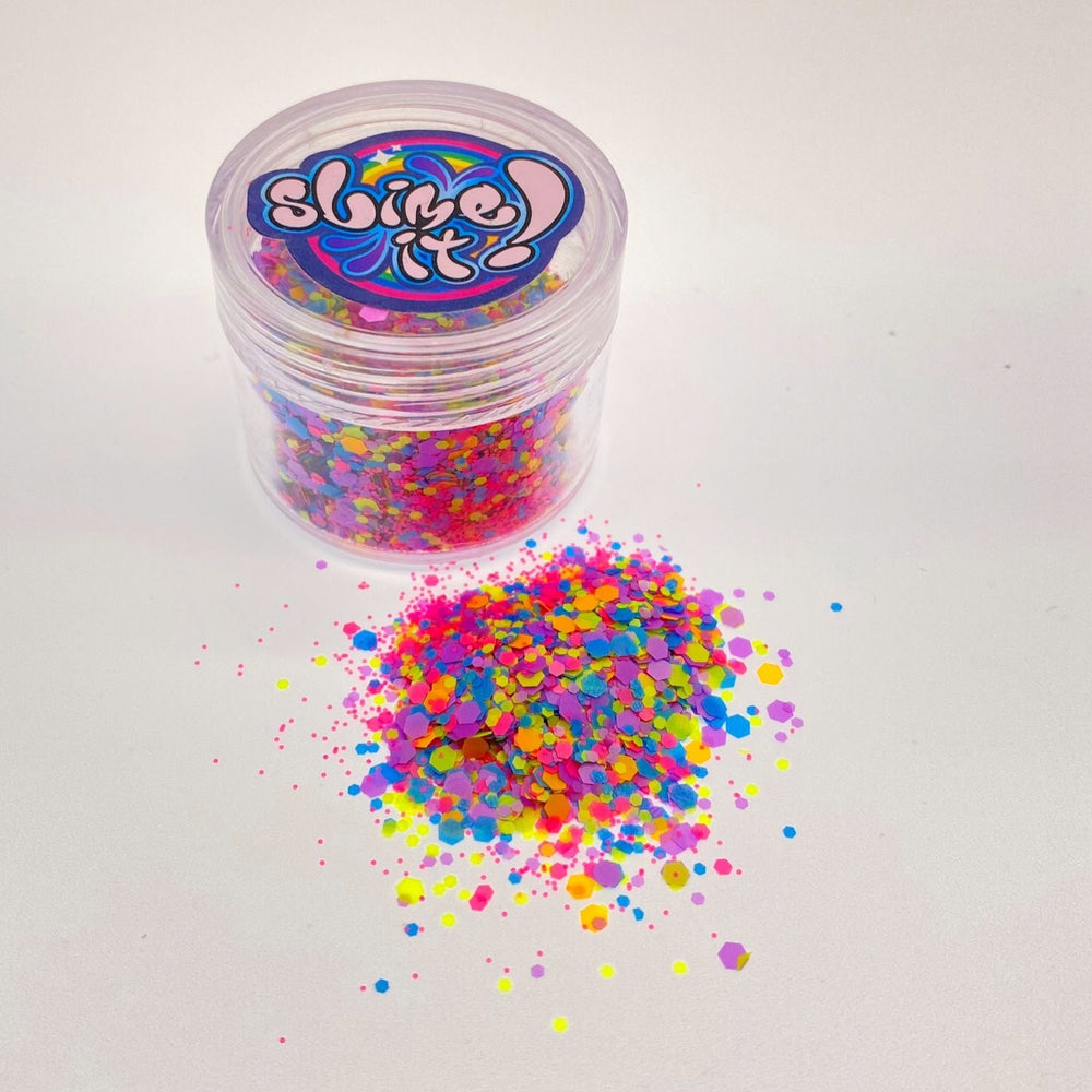 Glow-in-the-dark Coloured Glitter